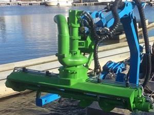 Vehículo anfibio para limpieza y mantenimiento de ríos y lagos